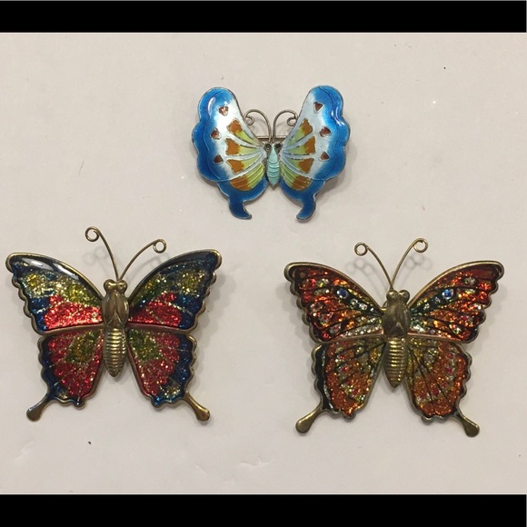 Jewelry - Bundle of Butterfly Brooches